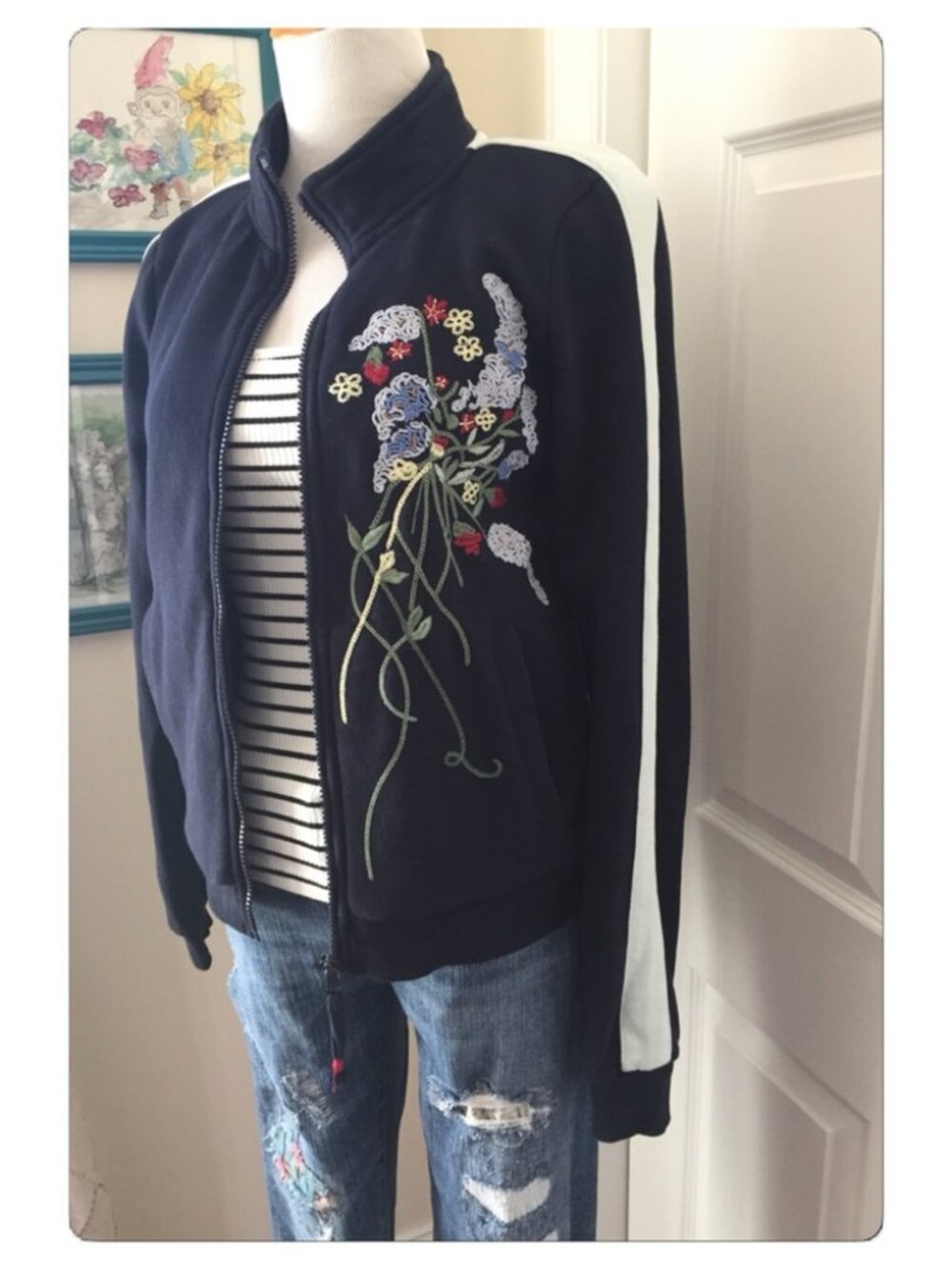 Anthropologie Lizzie Embroidered Jacket - Picture 7 of 9